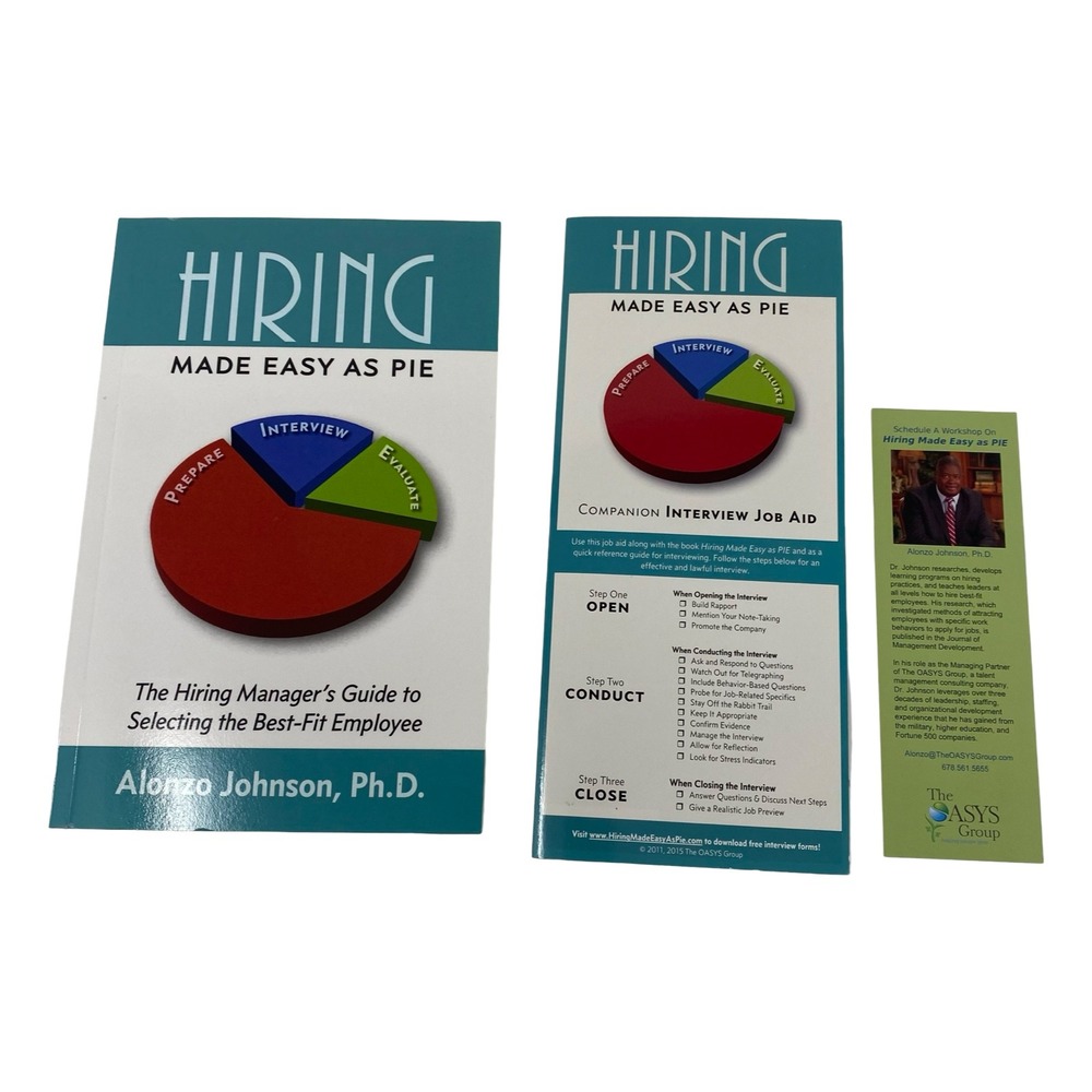 Signed Alonzo Johnson Ph.D. Hiring Made Easy‎ As Pie & Coaching Made Easy Books - Picture 3 of 6